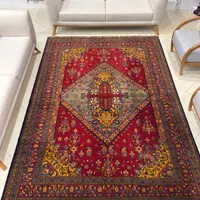 فرش دستبافت ۶متری قشقایی چله و گل ابریشم