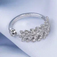 انگشتر فری سایز برگ نقره|بدلیجات|کرمانشاه, |دیوار