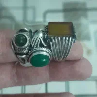 سه عدد انگشتر نقره درجه یک واصل توعکس مشخصه