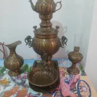 سماورزغالی برنجی مهردار کاردست