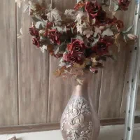 گل مصنوعی خارجی با گلدان زیبا