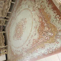 قالی 12متری کرمی جنس نخ پنبه|فرش|علیآباد کتول, |دیوار