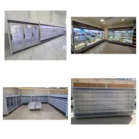 قصابی جزیره قفسه یخچال کروم فروشگاهی ۵ پرده ۲ هوا