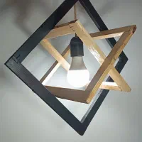 لوستر چوبی تزئینی