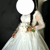 لباس عروس به همراه تور عربی و ژپون|لباس|هشتگرد, فاز ۲ مهستان|دیوار