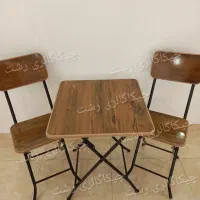 پخش میز و صندلی تاشو چوبی نقدو اقساط(کافه  کبابی..