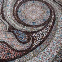فروش ۲ تخته فرش۴پشتی ۱ پادری|فرش|بوئین زهرا, |دیوار
