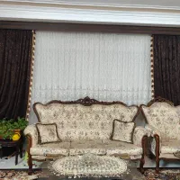 پرده کلاسیک به همراه کتیبه