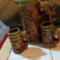 لیوان وپارچ دکوری عتیقه سرامیکی دویست تومن