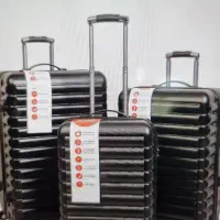 دو ست کامل چمدان رنگ مشکی وبژ