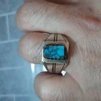 انگشتر فیروزه کهنه شجری نیشابور با رکاب دست پاکباز|بدلیجات|مشهد, هدایت|دیوار