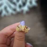 انگشتر ۳ پروانه ای استیل