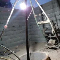 حفرچاه آب وفاضلاب بصورت دستی و بنای