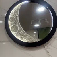 تابلو ماه اینه دار چراغ دار و ماه کامل چراغ دار