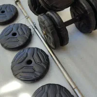 30 کیلوصفحه وزنه متغیر یک جفت دسته دمبل میله هالتر|تجهیزات ورزشی|تهران, بازار|دیوار