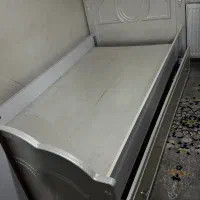 تخت دو طبقه میزبان میهمان ام دی اف نوجوان|تخت و سرویس خواب|گلستان (تهران), |دیوار