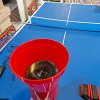 میز پینگ پنگ با دستگاه