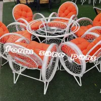 میزو صندلی باغی ویلایی گرد گلبرگ سنگین تمام نقطه|میز و صندلی غذاخوری|تهران, تهرانسر شرقی|دیوار