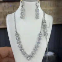 سرویس جواهری زنجیری نقره ۹۲۵