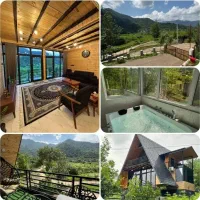 اجاره کلبه جنگلی. استخر داره.جکوزی داره  ماسال|اجارهٔ کوتاه‌مدت ویلا و باغ|ماسال, |دیوار