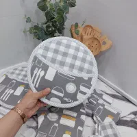 دوخت سرویس آشپزخانه دمکنی دستگیره دستکش فر|سفره، حوله، دستمال آشپزخانه|همدان, |دیوار