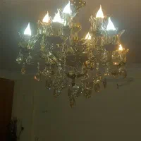 لوستر برنز ۶ شاخه ۱۲ شعله و ۵ شاخه