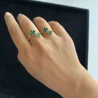 انگشتر طلا طرح ونکلیف