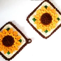 اسکاج و دستگیره های بافتنی|سفره، حوله، دستمال آشپزخانه|چرام, |دیوار