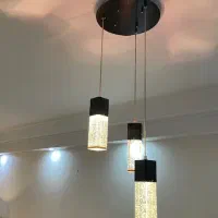 لوستر حباب شیشه ای سقفی|لوستر و چراغ آویز|تهران, پونک|دیوار