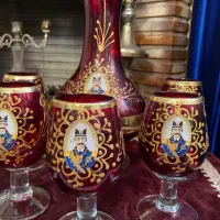 ست شربت خوری طرح قاجار