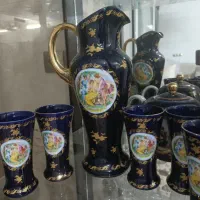 پارچ و لیوان لیلی و مجنون سورمه ای