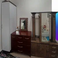 جاکفشی و آینه دراور و کمد بلند