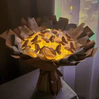 گل رز روبانی و بوکت پروانه|گل مصنوعی|نیشابور, بنیاد شهید|دیوار