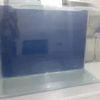 اکواریوم شیشه خم تعداد۲عدد وساده ۱عدد