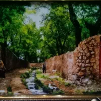 تابلو فرش ماشینی طبیعت