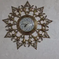 ساعت دیواری برنجی کاملا سالم درحد نو