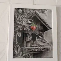 نقاشی چهره طرح های دلخواه روی مقوای مخمل|تابلو، نقاشی، عکس|نجفآباد, گلدشت|دیوار