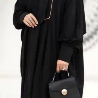 مانتو عبایی وشلوار مشکی . شومیز حراج