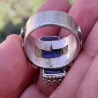 انگشتر نقره قدیمی لاجورد افغان|جواهرات|بندرعباس, |دیوار