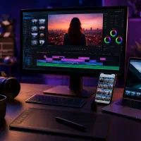 ادیت حرفه‌ای ریلز و ویدیو ، طراحی کاور و ادیت عکس