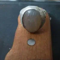 انگشتر نقره دست و ۱فیروزه و۲عقیق