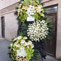 دسته تاج گل باارسال ترحیم ختم و تبریک تسلیت نمایشگ