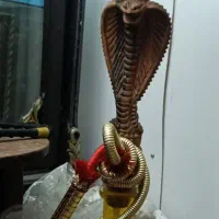 .قلیون چوبی دوسیب طرح مار .