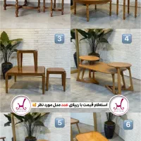 بازاربزرگ مبل ملل میز جلومبلی تمام چوب ایفل