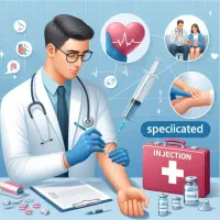 آموزش کمک‌ پرستاری ، کمک‌های اولیه تزریقات با مدرک