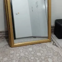 دو عدد آینه چوبی با تاج منبت و کیفیت آینه درجه یک