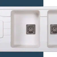 سینک گرانیتی دو لگن|مصالح و تجهیزات ساختمان|رشت, حمیدیان|دیوار