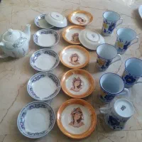 ملامین، چینی  استیل دیگ و قدیمی انتیک نوستالژی|ظروف سرو و پذیرایی|اردبیل, |دیوار