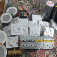 وسایل ساختمون چسپ برق کلید پریز فیوز هالوژن