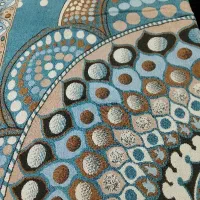 روفرشی مخملی آبی